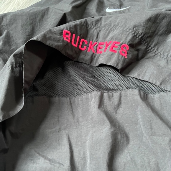Vintage Nike Team Ohio State Buckeyes Jacket 1/4 zip jacket mesh lined vented xl - Picture 12 of 13